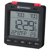 bresser mytime easy reloj despertador meteorologico negro