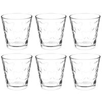 vaso ancho de cristal papillon