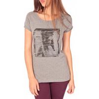 tom tailor camiseta t-shirt with print gris para mujer