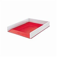 leitz wow letter tray duo colour whitered 53611026