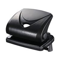 q-connect medium duty 2 hole punch black 87 ref kf01234