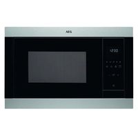 aeg msb2547d-m microondas con grill integrable 900w acero inoxidable