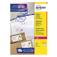 avery addressing labels laser jam-free 18 per sheet 635x466mm white