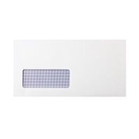 q-connect dl envelope window self seal 80gsm white 250 pack kf07557