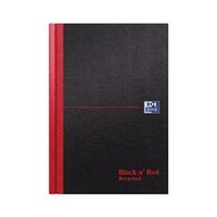 black n red book casebound recycled 90gsm 192pp a5 - 100080430