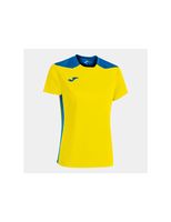 camiseta manga corta joma championship vi mujer amarillo royal