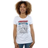 dc comics camiseta manga larga justice league para mujer