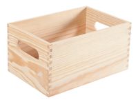 caja de madera de 15x30x20 cm y capacidad de 9l