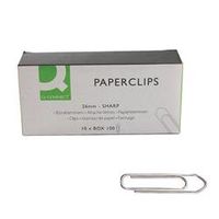 q-connect paperclips no tear 26mm pk 10 x 100 ref kf01307q