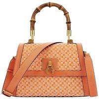 guess bolso de mano stephi bamboo flap para mujer