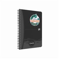 oxford oceanis wirebound notebook ruled a5 black 400180064