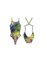 banador natacion turbo mujer kriptonite  pro-racer amarillo