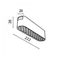 foco led para carril magnetico basis radity 12w