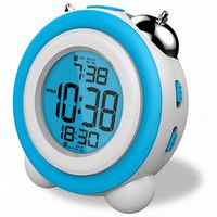 daewoo dcd-220bl reloj despertador digital con funcion snooze en azul