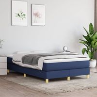 vidaxl estructura de cama sin colchon tela azul 120x200 cm