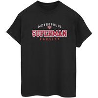 dc comics camiseta manga larga metropolis para mujer