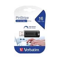 verbatim black pinstripe 16gb usb 30 flash drive 49316