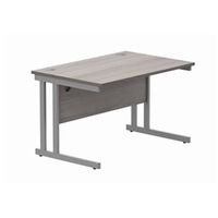 office rectangular desk double cantilever 1200x800 grey oaksilver