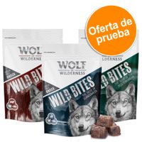 wolf of wilderness wild bites - pack de prueba  - pack mixto senior 2 x 180 g conejo y vacuno