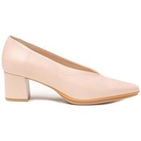 cbp - conbuenpie zapatos de tacon zapatos salones nude de piel by cbp para mujer