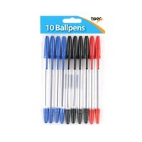 tiger ballpoint pens  black  blue and red 20 pack