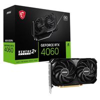 msi geforce rtx 4060 ventus 2x black oc 8gb gddr6 dlss3