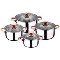 san ignacio premium nona bateria de cocina 8 piezas acero inoxidable