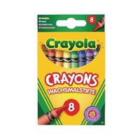 crayola assorted colouring crayons x8 pack of 24 20008