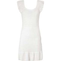 pepe jeans vestidos vestido corto de punto crochet pl953524 para mujer