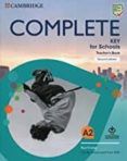 complete key for schools teacher s book with downloadable class audio