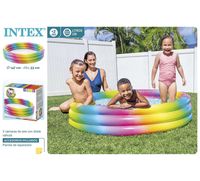 piscina intex hinchable 3 aros multicolor 147x33 cm 330 litros