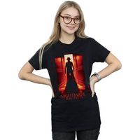 a nightmare on elm street camiseta manga larga he knows where you sleep para mujer