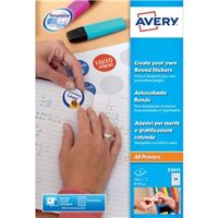 avery create your own reward stickers round 40mm 192 pack