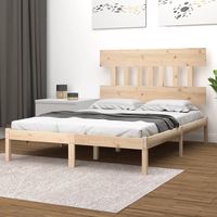 vidaxl estructura de cama madera maciza 150x200 cm