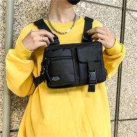 bolsa de pecho deportiva de moda para hombre chaleco informal portatil para actividades al aire libre y ciclismo