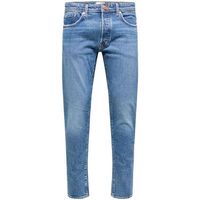 selected jeans 16080468 - 172 slim tape-16080468 medium blue denim para hombre