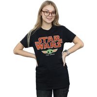 disney camiseta manga larga the mandalorian the child para mujer