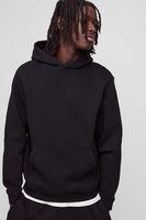 sudadera basica con capucha negro