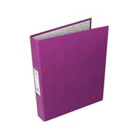 q-connect 2 ring 25mm paper over board purple a4 binder 10 pack