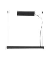 lampara colgante lineal negra 60 cm vico led