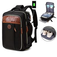 1pc mochila para portatil para hombres mochila grande expandible para viajes al aire libre mochila impermeable para equipaje diario bolsa de negocios con compartimento para zapatos