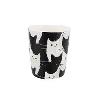 taza expreso  blanco y negro porcelana  5 x 0 x 6 cm