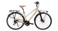 bicyklet colette bicicleta de ciudad para mujer shimano acera altus 8s 700 mm marfil brillante