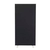 1200w x 1800h upholstered floor standing screen straight - fst1218sbk