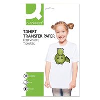 q-connect t-shirt transfer paper pack of 10 ref kf01430