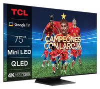 tv mini led - tcl 75c805 75 pulgadas 4k qled  google tv