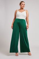 yours london pantalon ancho verde esmeralda mujer curvy y tallas grandes yours london