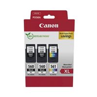 canon pg-560xl x2cl-561xl inkjet cartridge hy multi blackcolour