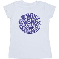 willy wonka  the chocolate fact camiseta manga larga bi51091 para mujer