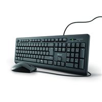 trust tkm-250 wired keyboard and mouse set black uk 23979